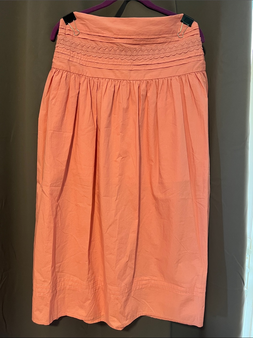 a new day pink maxi Skirt with Smocked Waist